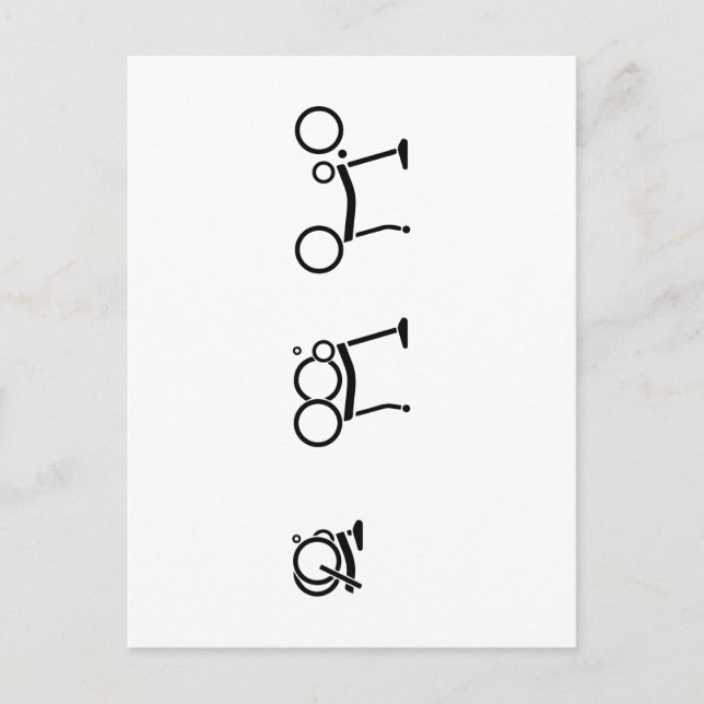 Brompton Folding Bike Bicycle Postkarte (Vorderseite)