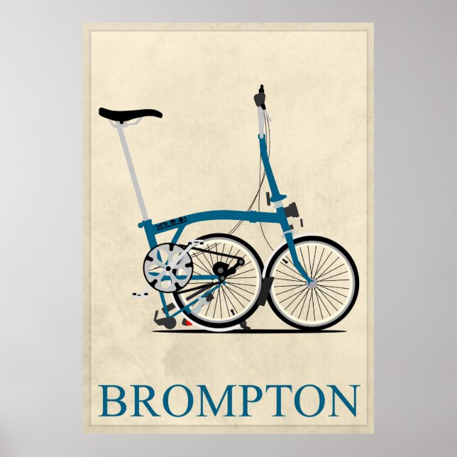 Brompton Folding Bike Poster (Vorne)