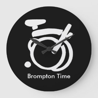 Brompton schwarze u. weiße Wanduhr