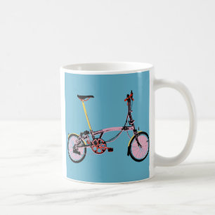 Brompton Seitenansicht BluePink Kaffeetasse