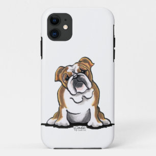 Bron in White English Bulldog Sit Hübsch Case-Mate iPhone Hülle