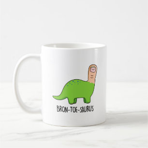 Bron-toe-saurus Funny Dinosaur Pun Kaffeetasse