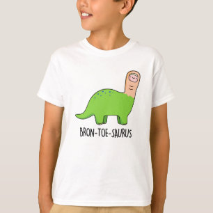 Bron-Toe-Saurus Niedlich Brontosaurus Dinosaurier T-Shirt