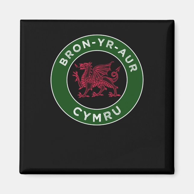 Bron-yr-aur Welsh Place Names Cymru 2 Sticker Magnet (Vorne)