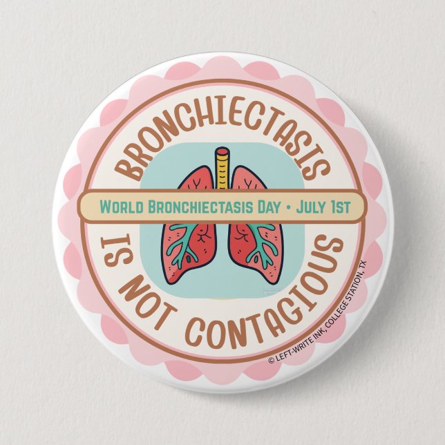BRONCHIECTASIS AWARENESS BUTTON (Vorderseite)