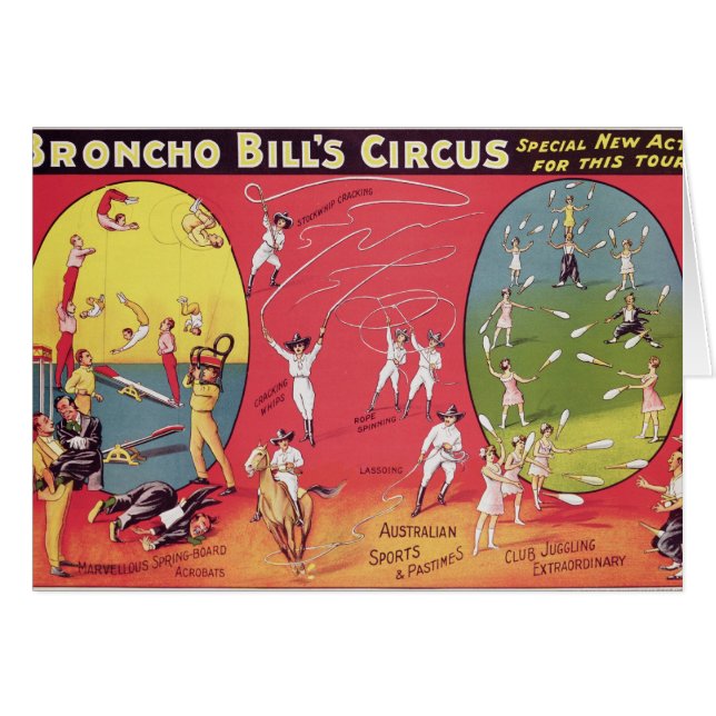 Broncho-Bills Zirkus, Birmingham c.1890-1910 (Vorderseite (Horizontal))