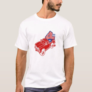 Bronco 4. hinten 4. Juli T-Shirt