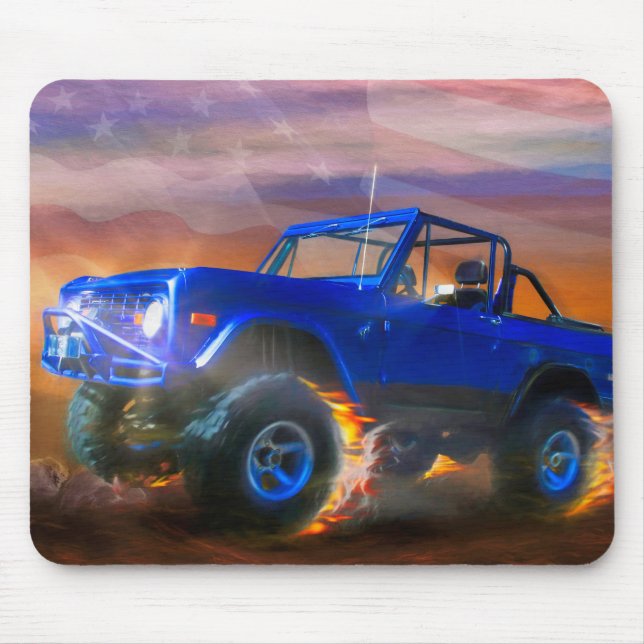 Bronco 4X4 "OFF ROAD RAGER" Mousepad (Vorne)