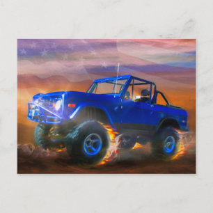 Bronco 4X4 "OFF ROAD RAGER" Postkarte