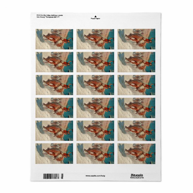 Bronco Buster, 1906 von Newell Convers Wyeth Adressaufkleber (Vorne)