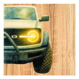 Bronco Holz Fotodruck