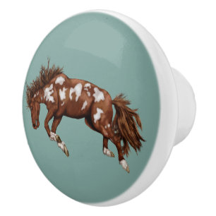 Bronco Western Kunst Keramikknauf