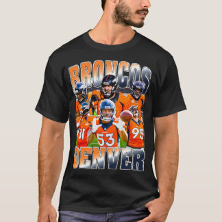 Broncos Denver Bootleg 90er Vintage Uni T - Shirt