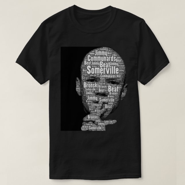 Bronski-Beat-Schrift in Schwarz-Weiß-Klassik T T-Shirt (Design vorne)