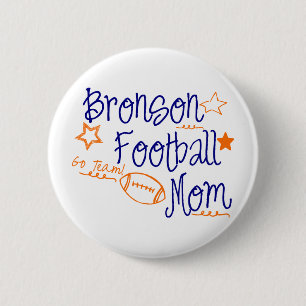 Bronson Football Mama Button
