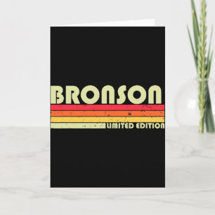 Bronson Geschenk Name Personalisiertes Lustiges Re Karte