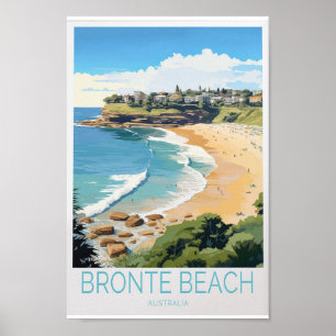 Bronte Beach Travel Poster - Atemberaubendes Austr