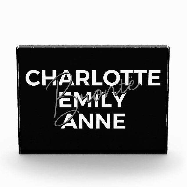 Brontë Sisters II - Charlotte & Emily & Anne Fotoblock (Vorderseite)