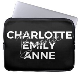 Brontë Sisters II - Charlotte & Emily & Anne Laptopschutzhülle