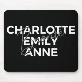 Brontë Sisters II - Charlotte & Emily & Anne Mousepad