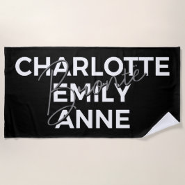 Brontë Sisters II - Charlotte & Emily & Anne Strandtuch