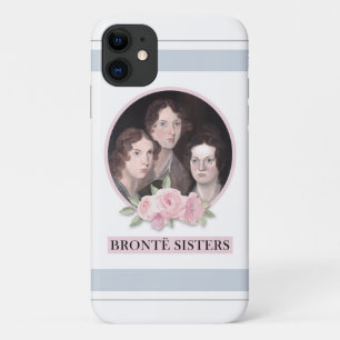 Bronte Sisters Portrait mit rosa Rosen Case-Mate iPhone Hülle