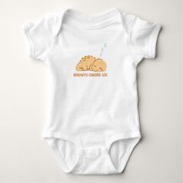 Bronto snore us Cute Dino Pun – Funny Kawaii Dinos Baby Strampler