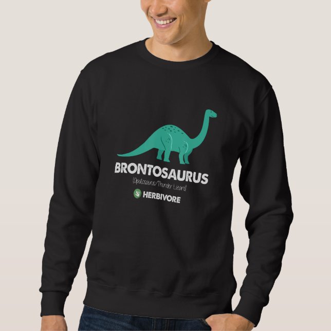 Brontosaurus ApatosaurusThunder Lizard Dinosaur Sweatshirt (Vorderseite)