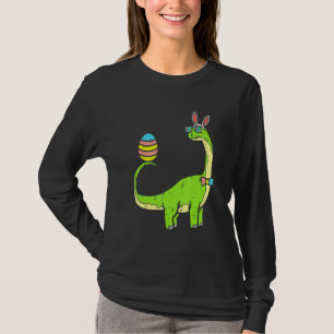 Brontosaurus Bunny Ears Egg Ostertag Dinosaur Di T-Shirt