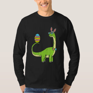 Brontosaurus Bunny Ears Egg Ostertag Dinosaur Di T-Shirt