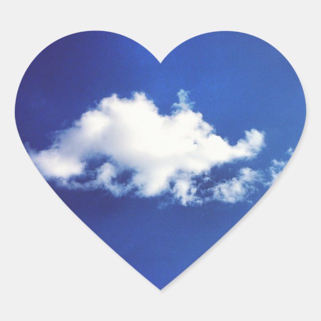 Brontosaurus Cloud Heart Stickers (Vorderseite)