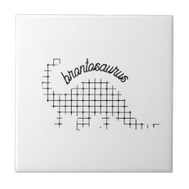 Brontosaurus Dinosaurier Kinderzimmer Fliese