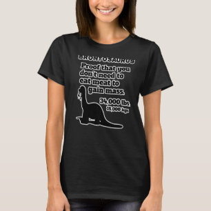 Brontosaurus Herbivore Vegan Essen Sie kein Fleisc T-Shirt