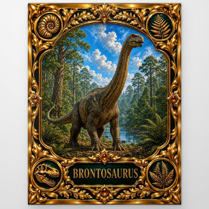 Brontosaurus, Juwelen-Erbstück Kunst Postkarte