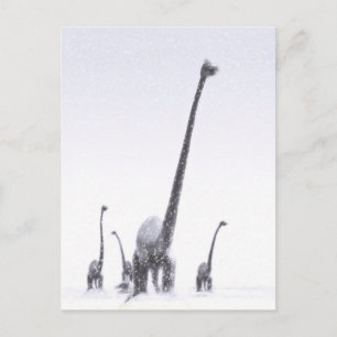 Brontosaurus-Migration Postkarte