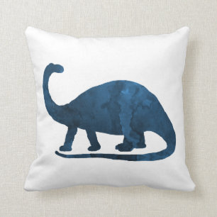 Brontosaurus - Navy Blue - Dinosaurier Kissen
