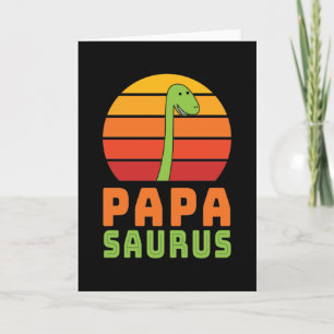 Brontosaurus Papasaurus Dinosaur Vatertag Karte