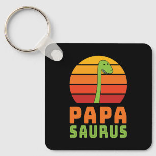 Brontosaurus Papasaurus Dinosaurier Vatertag Schlüsselanhänger