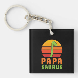 Brontosaurus Papasaurus Dinosaurier Vatertag Schlüsselanhänger