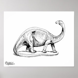 Brontosaurus Poster