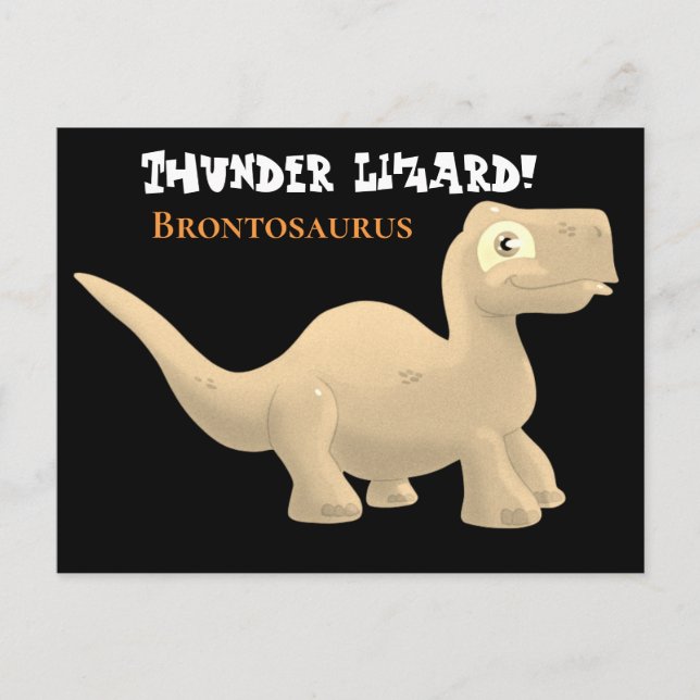 Brontosaurus Postkarte (Vorderseite)