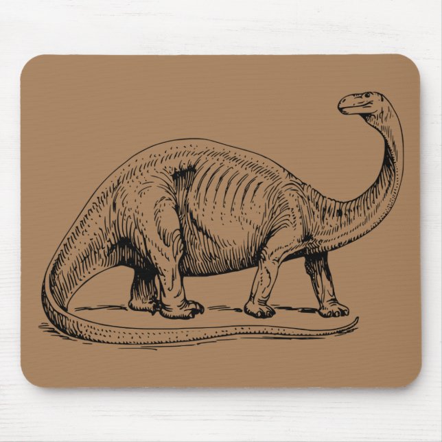 Brontosaurus prähistorischer Dinosaurier Mousepad (Vorne)