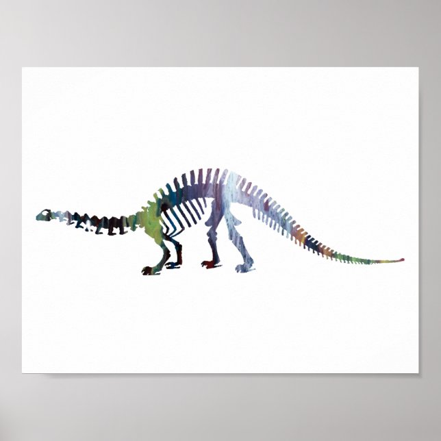 Brontosaurus-Skelett Poster (Vorne)