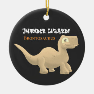 Brontosaurus und T-Rex Keramik Ornament