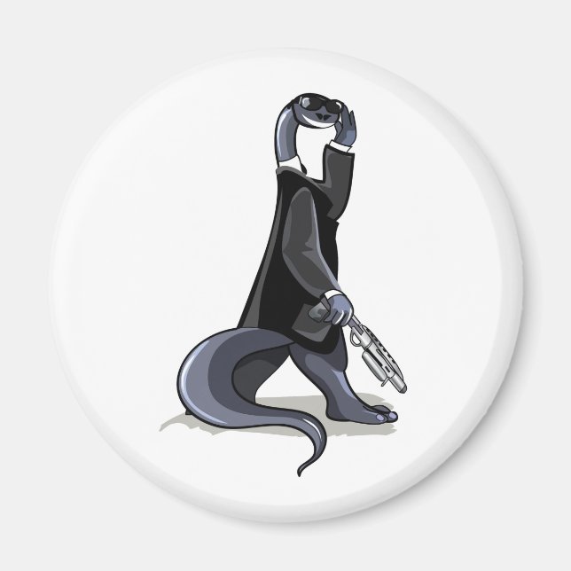 Brontosaurus verkleidet als Filmfigur. Magnet (Vorne)