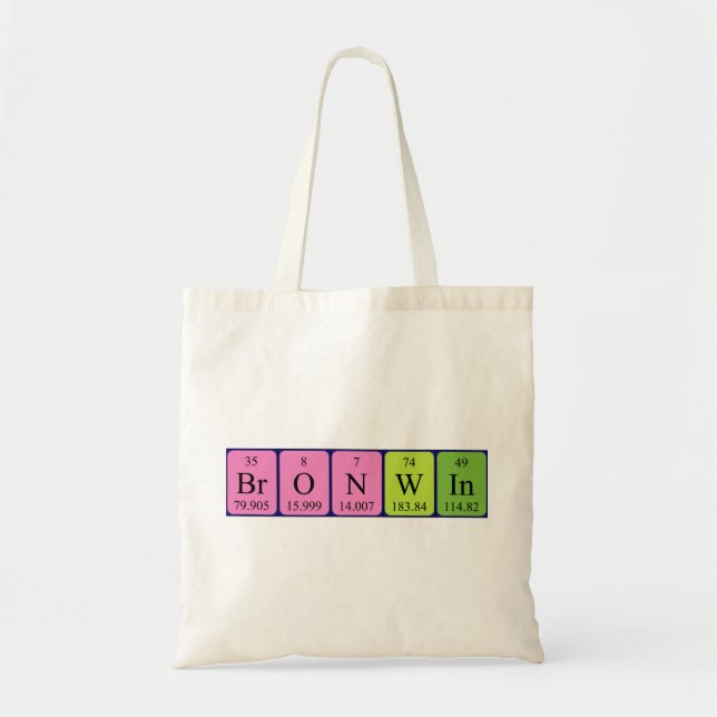Bronwin Periodenname Totasche Tragetasche (Vorne)