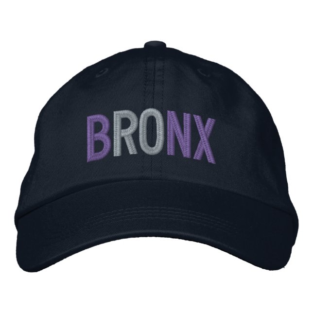 BRONX EMBROIDERIERTE BASEBALL-GAP BESTICKTE BASEBALLKAPPE (Vorderseite)