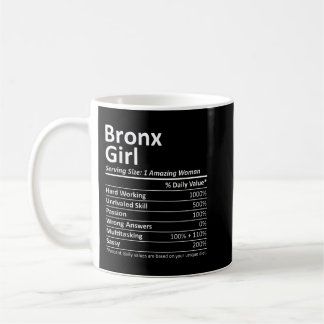 BRONX GIRL NY NEW YORK Funny City Zuhause Roots US Kaffeetasse