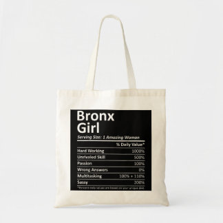 BRONX GIRL NY NEW YORK Funny City Zuhause Roots US Tragetasche