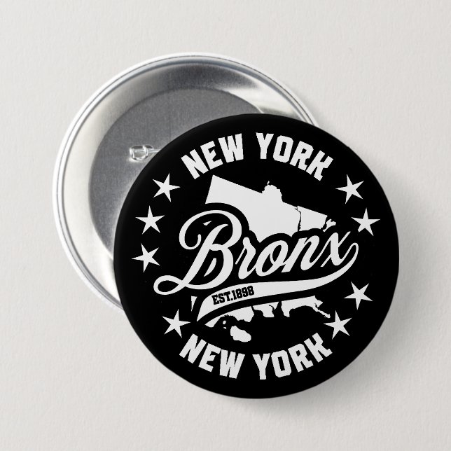 Bronx, New York Button (Vorne & Hinten)